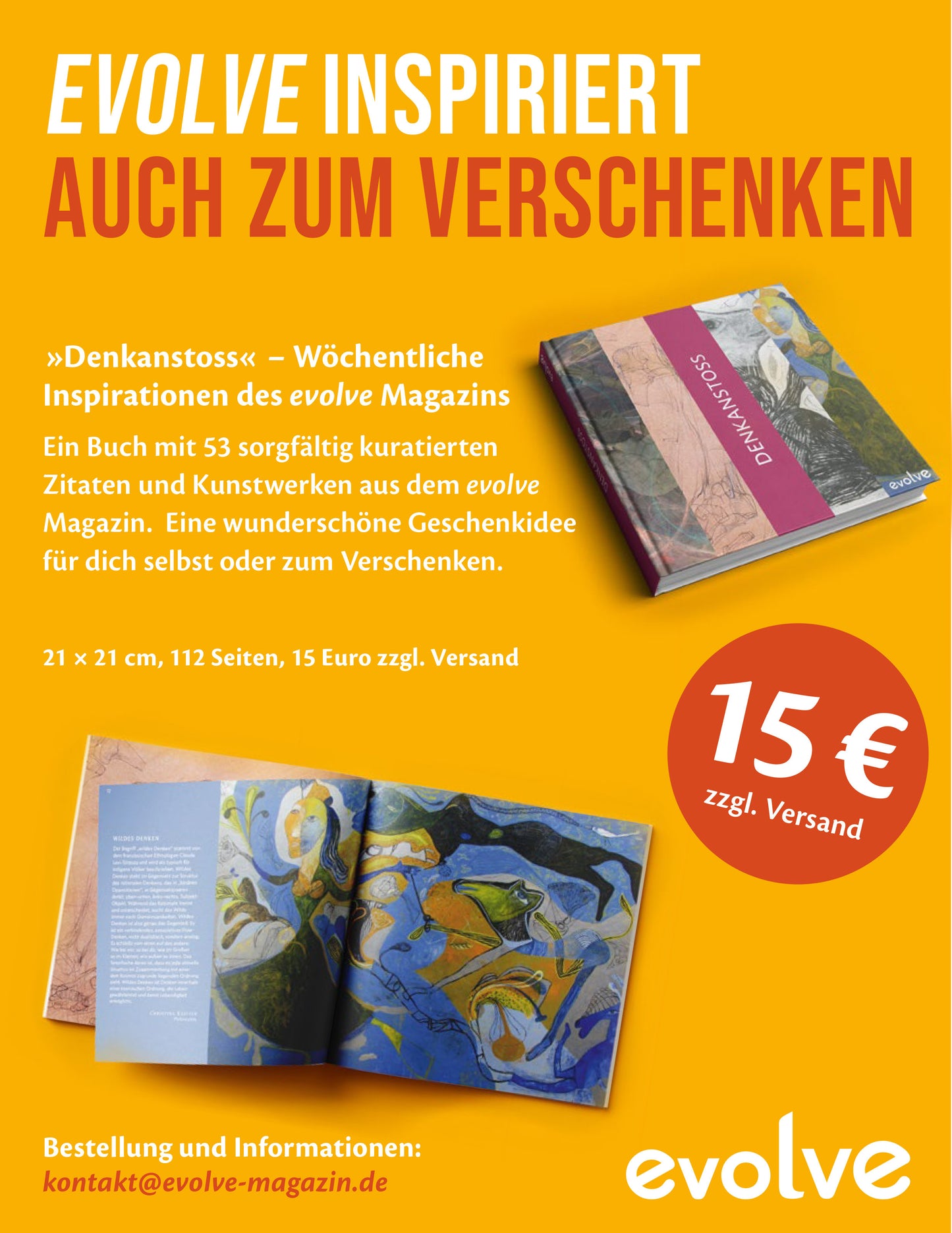 "Denkanstoss" - Wöchentliche Inspirationen des evolve Magazins